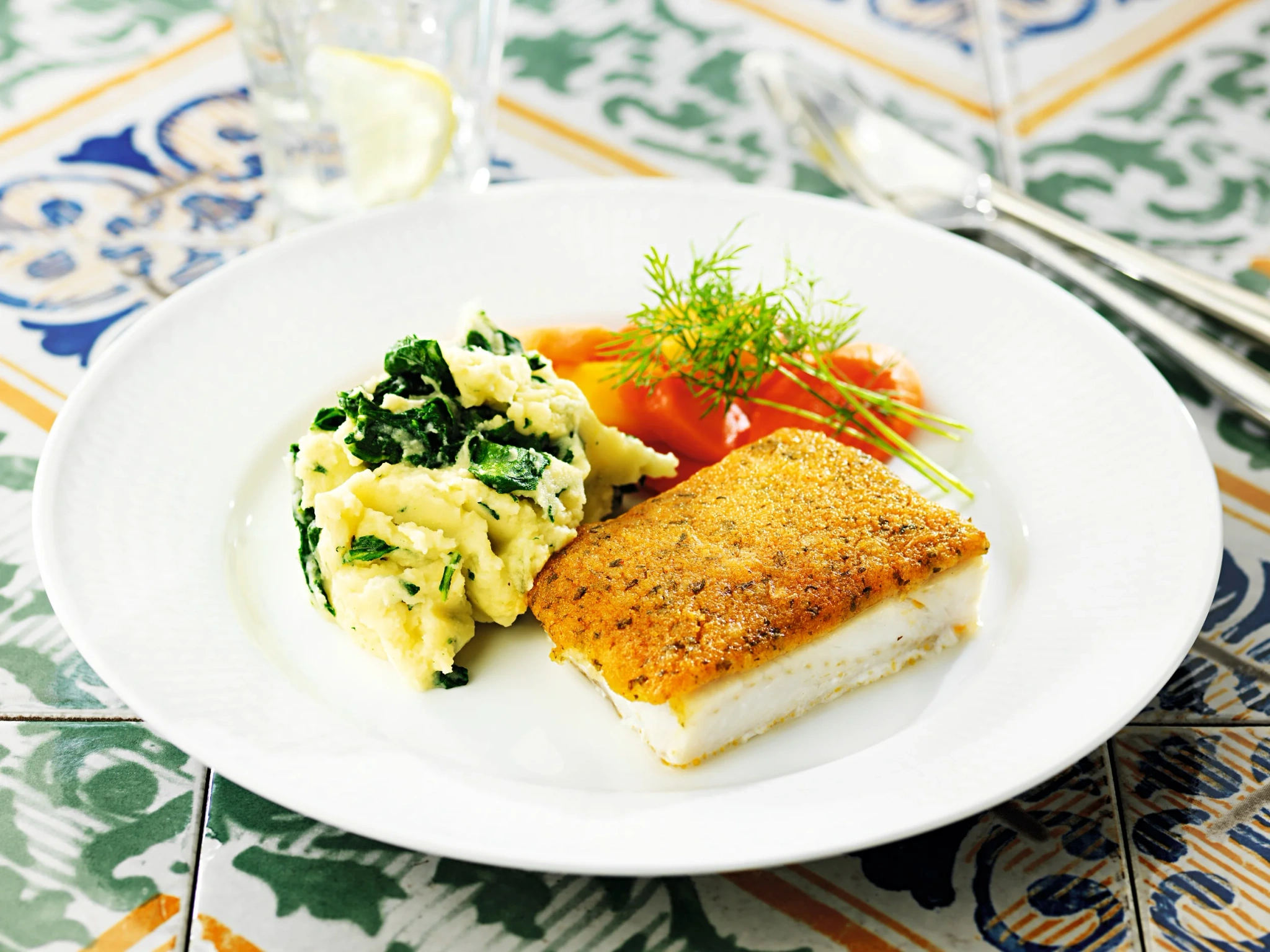 Fisk Bordelaise med eko topping, MSC eko