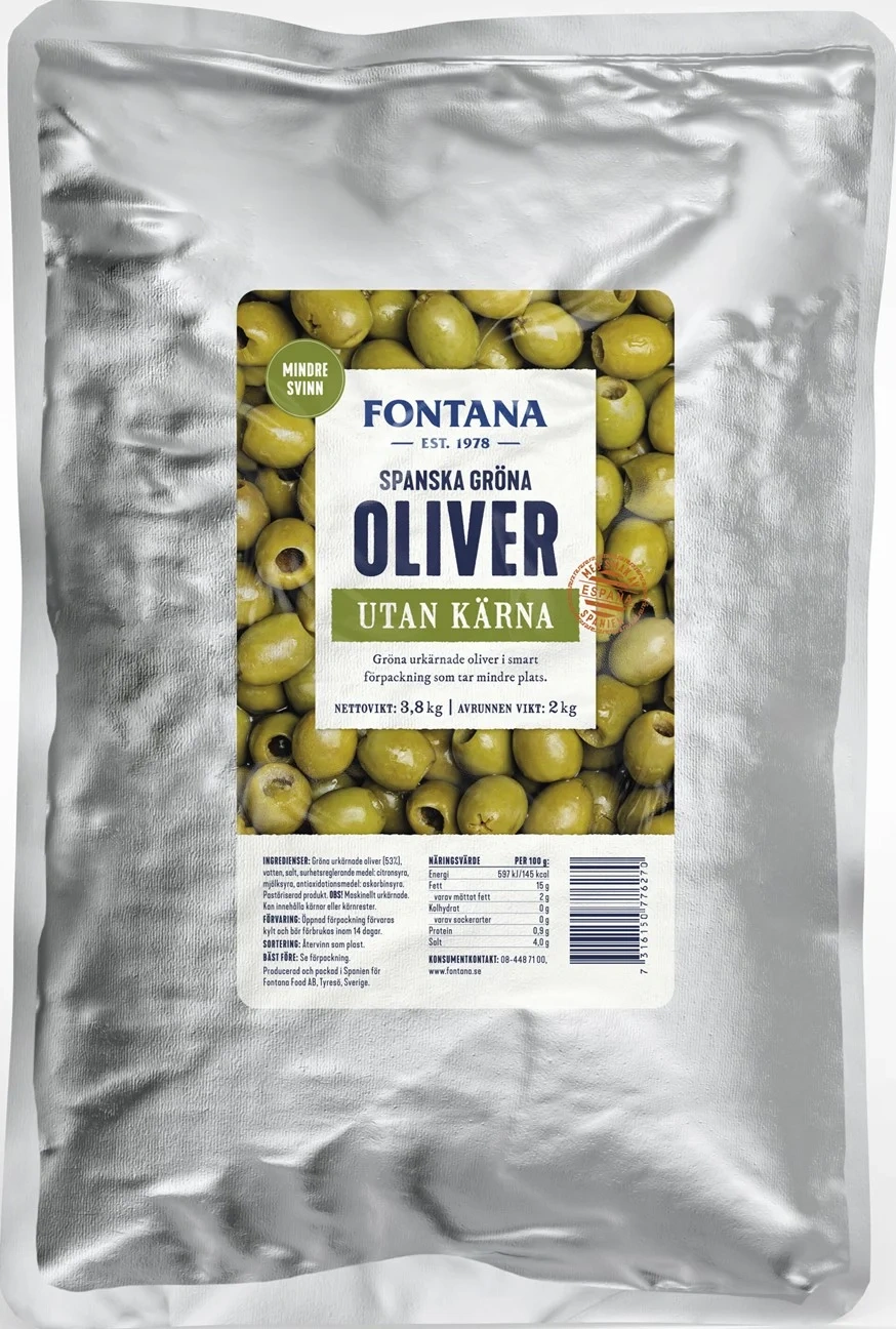 Oliver Gröna utan kärna i påse