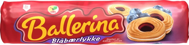 Ballerina Kjeks Skogsbær 190g Sætre