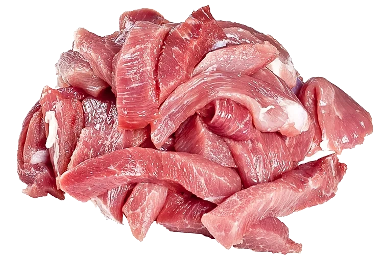 Svinekjøtt strimlet     kg
