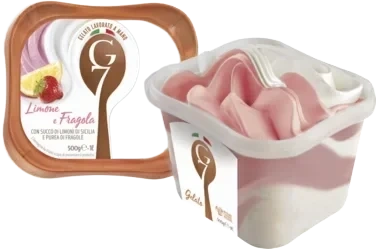 Limone & Fragola1l G7 Ekte Italiensk Iskrem