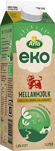 Ekologisk mellanmjölk 1.5% ESL