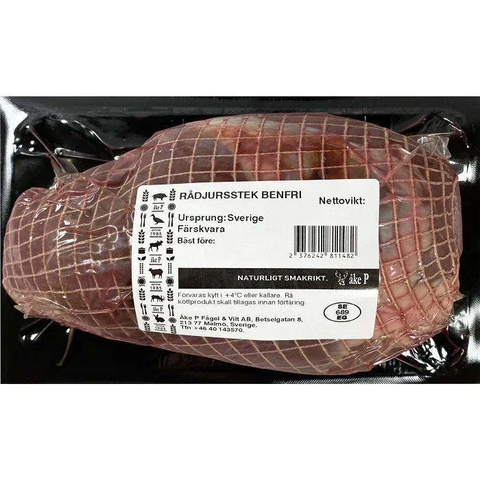 Rådjursstek Färsk benfri ca 900g Åke P Fågel & Vilt