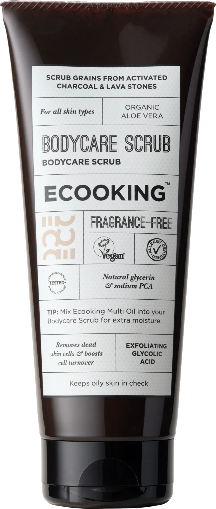 Ecooking Bodycare Scrub Fragrance Free 200 ml
