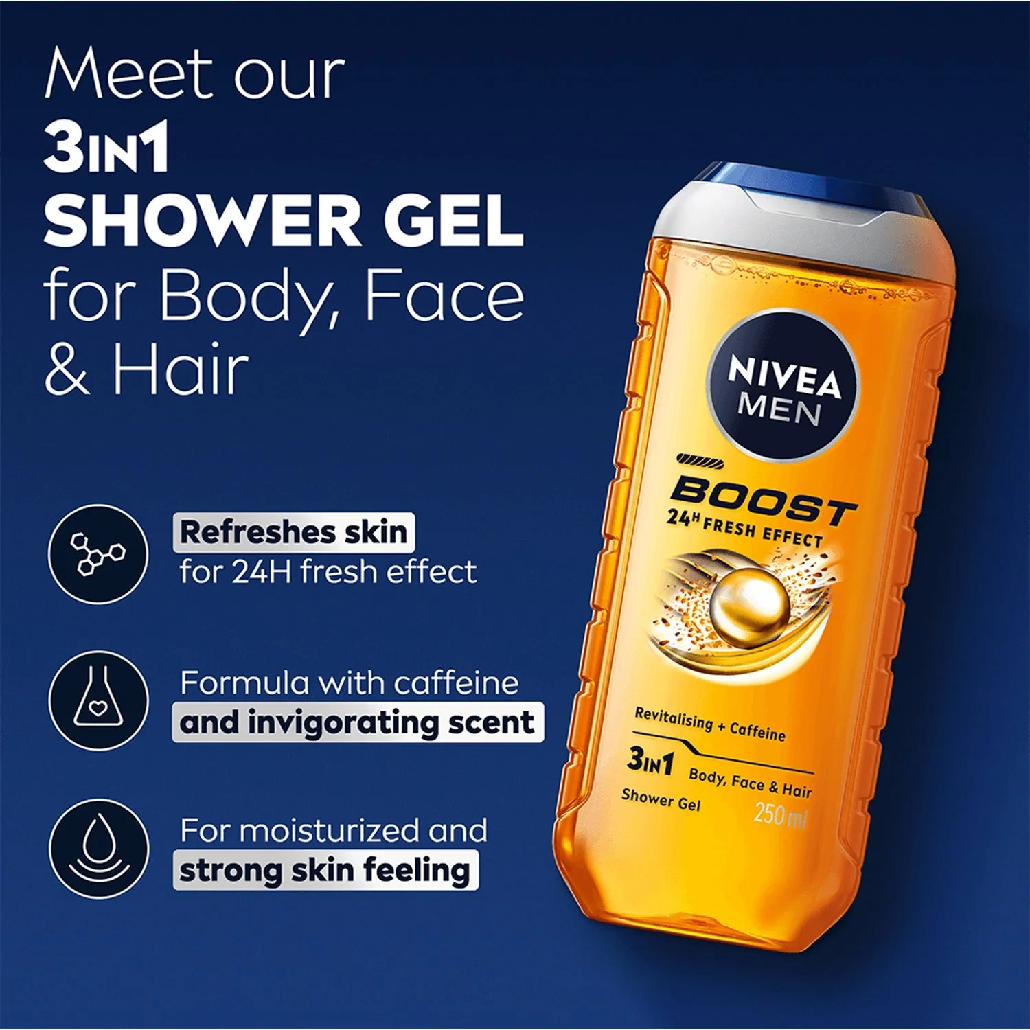 NIVEA Men Boost Shower Gel