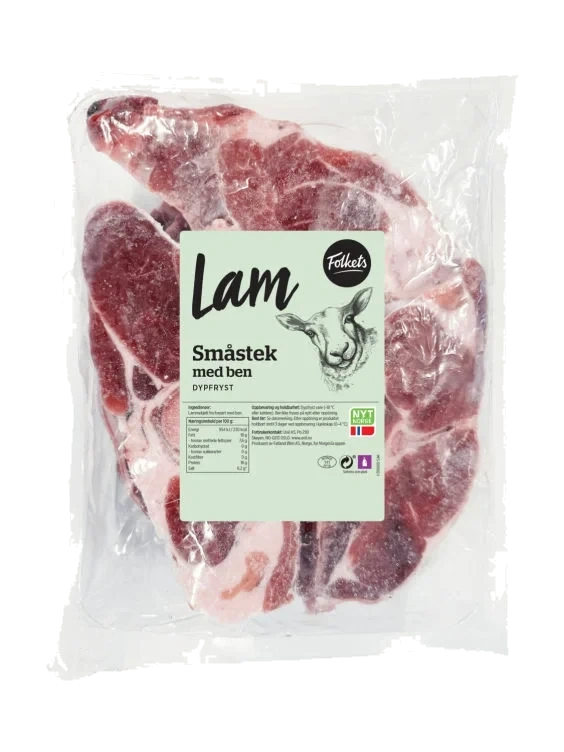 Lam Småstek m/ben Ca1kg Folkets