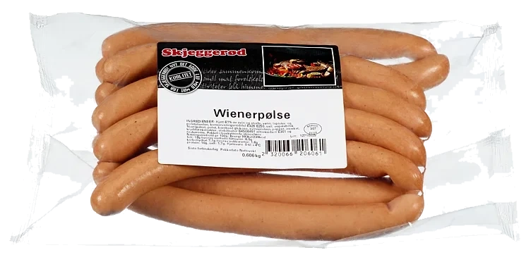 Wienerpølser  10xca600g    kg