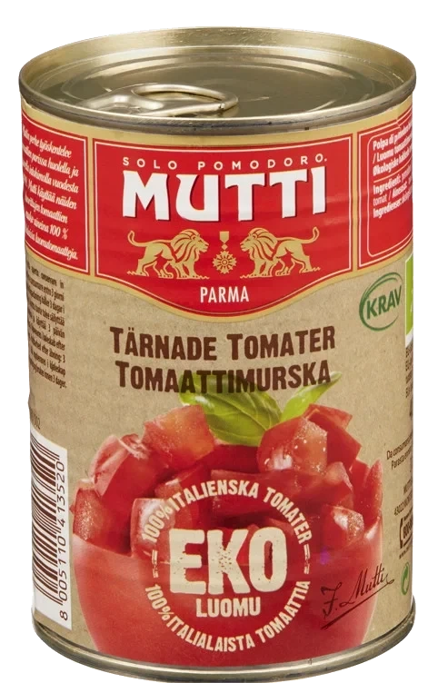 Tomater hakkede  økol.  400g