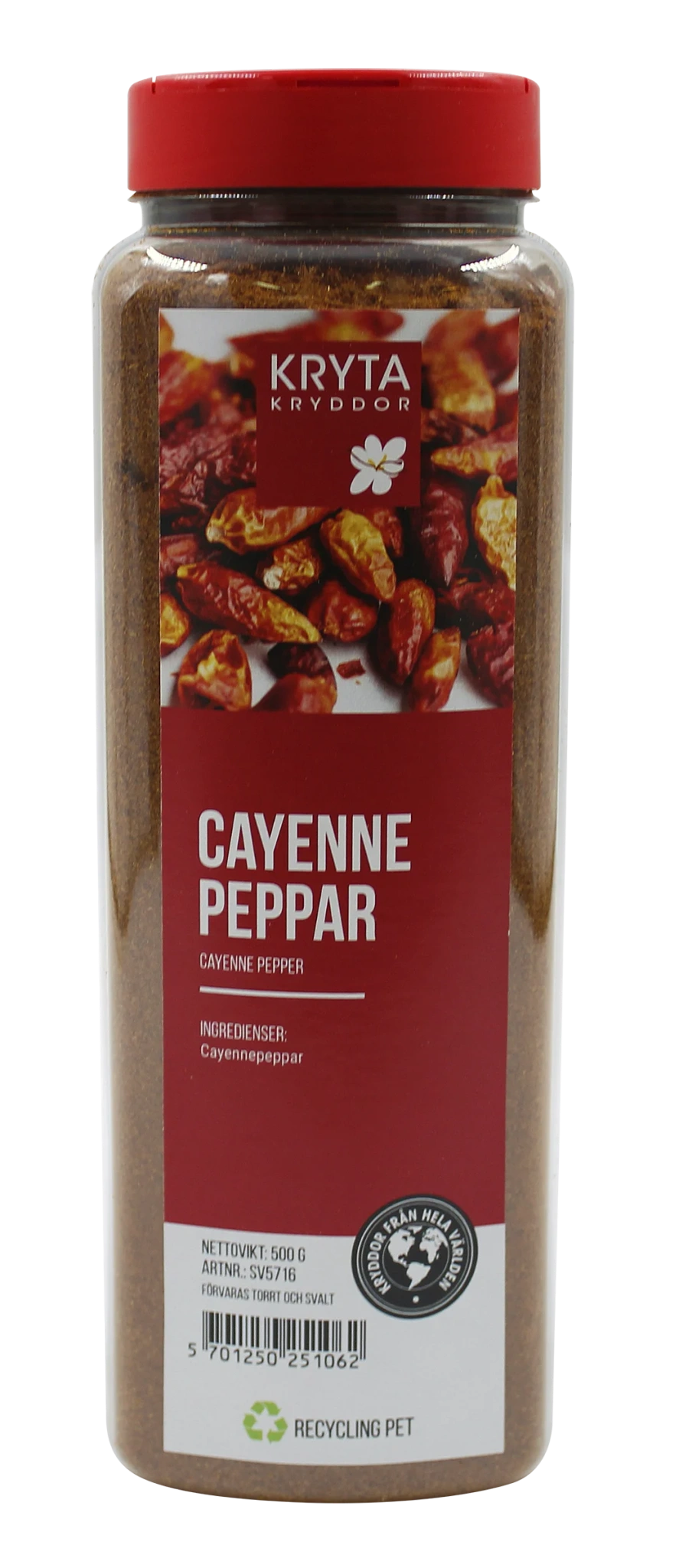Cayennepeppar malen