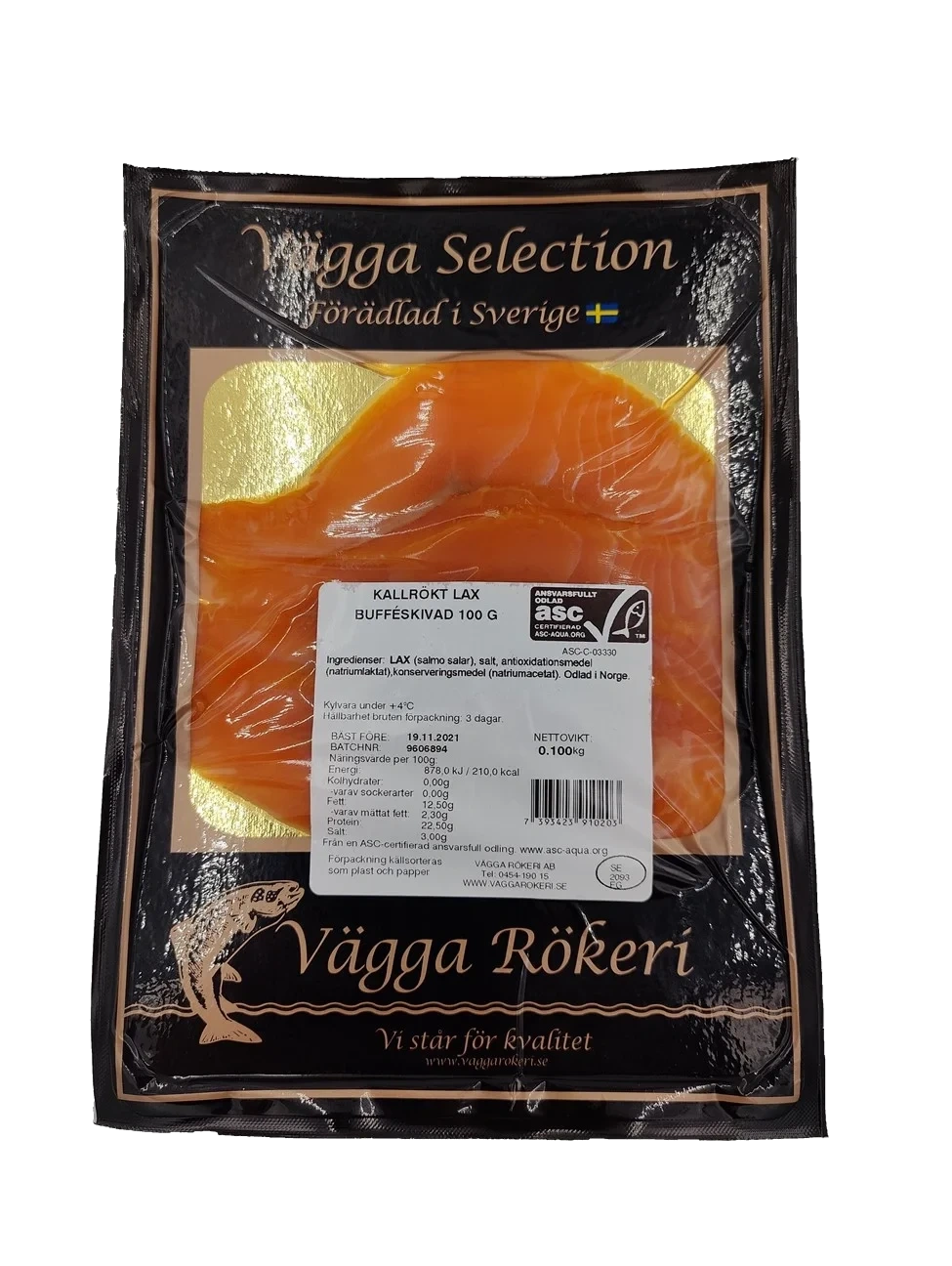 ASC Kallröktlax Ski Vägga Selection