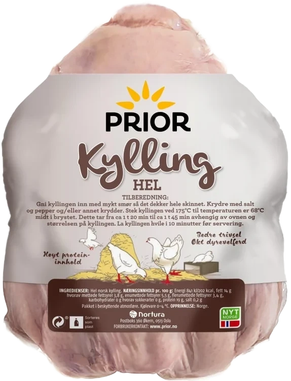 Kylling hel hel 1,5-2kg Favorittkylling