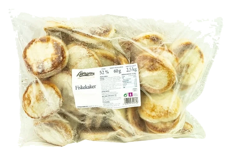 Fiskekaker 42stk 2,5kg