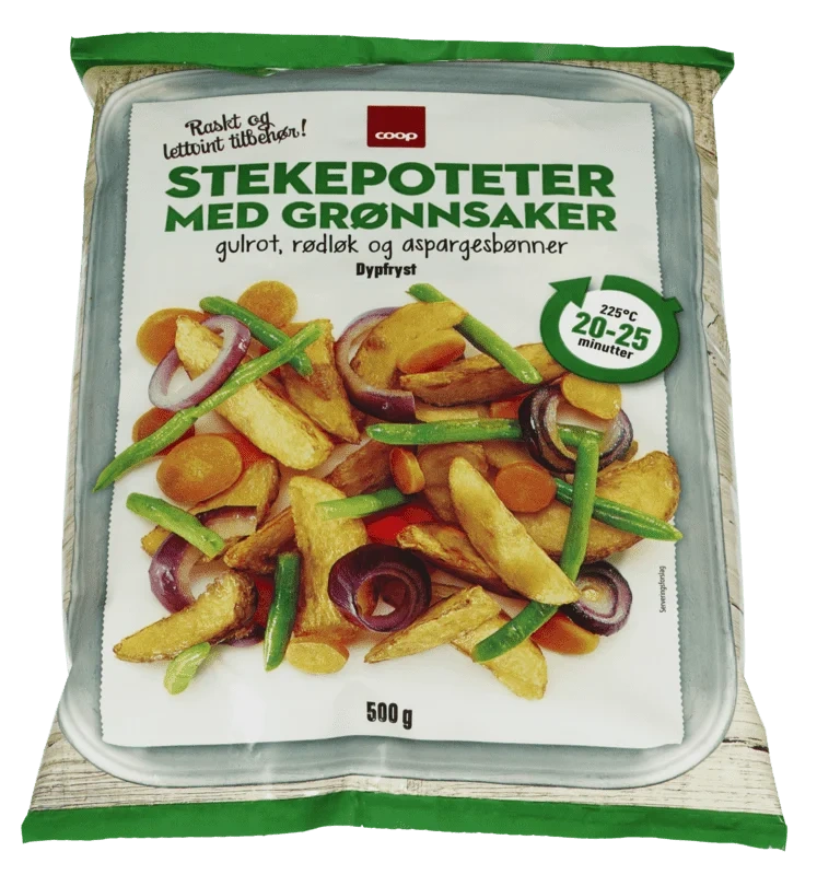 Coop Stekepoteter med Grønnsaker 500g