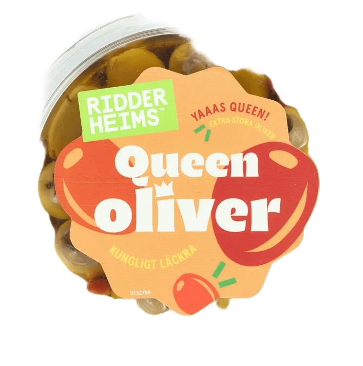 Queenoliven m/Urtemarinade 160g Ridderheims