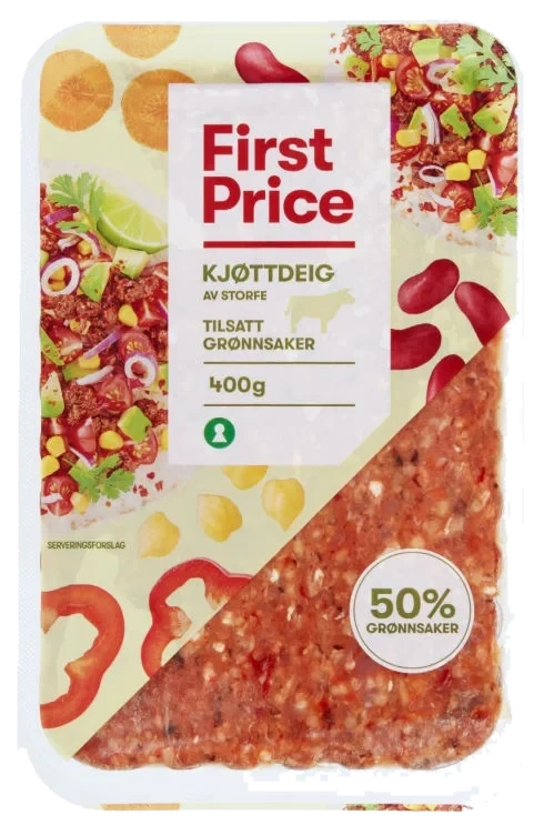 Kjøttdeig m/Grønnsaker 400g First Price