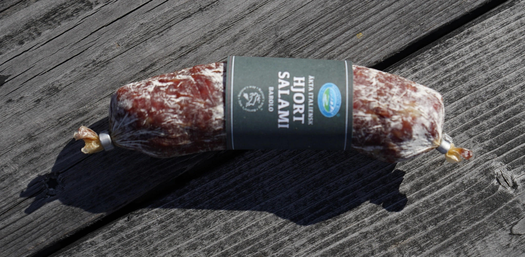 Hjortsalami cacciatore barolo