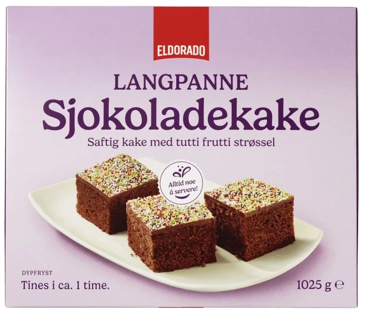 Sjokoladekake Langpanne 1,025kg Eldorado