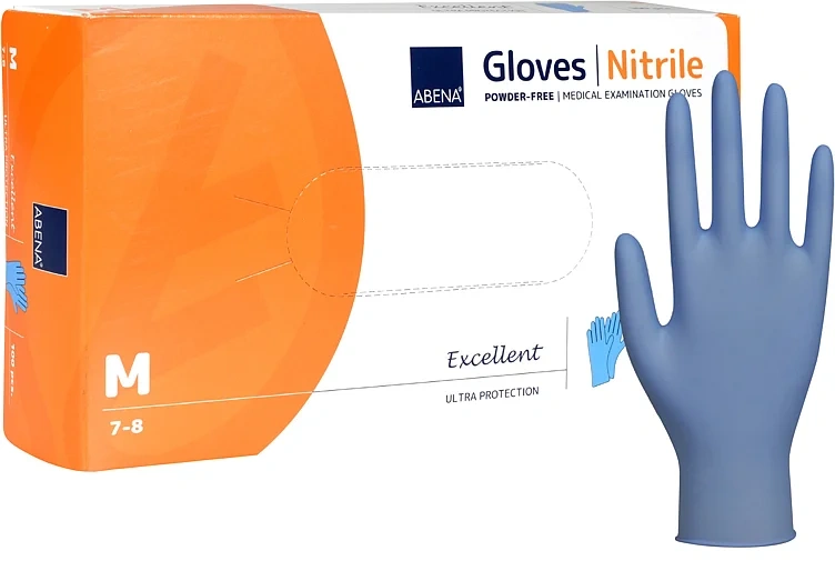 Engangshanske Abena Excellent Ultra Protection m Blå Nitril