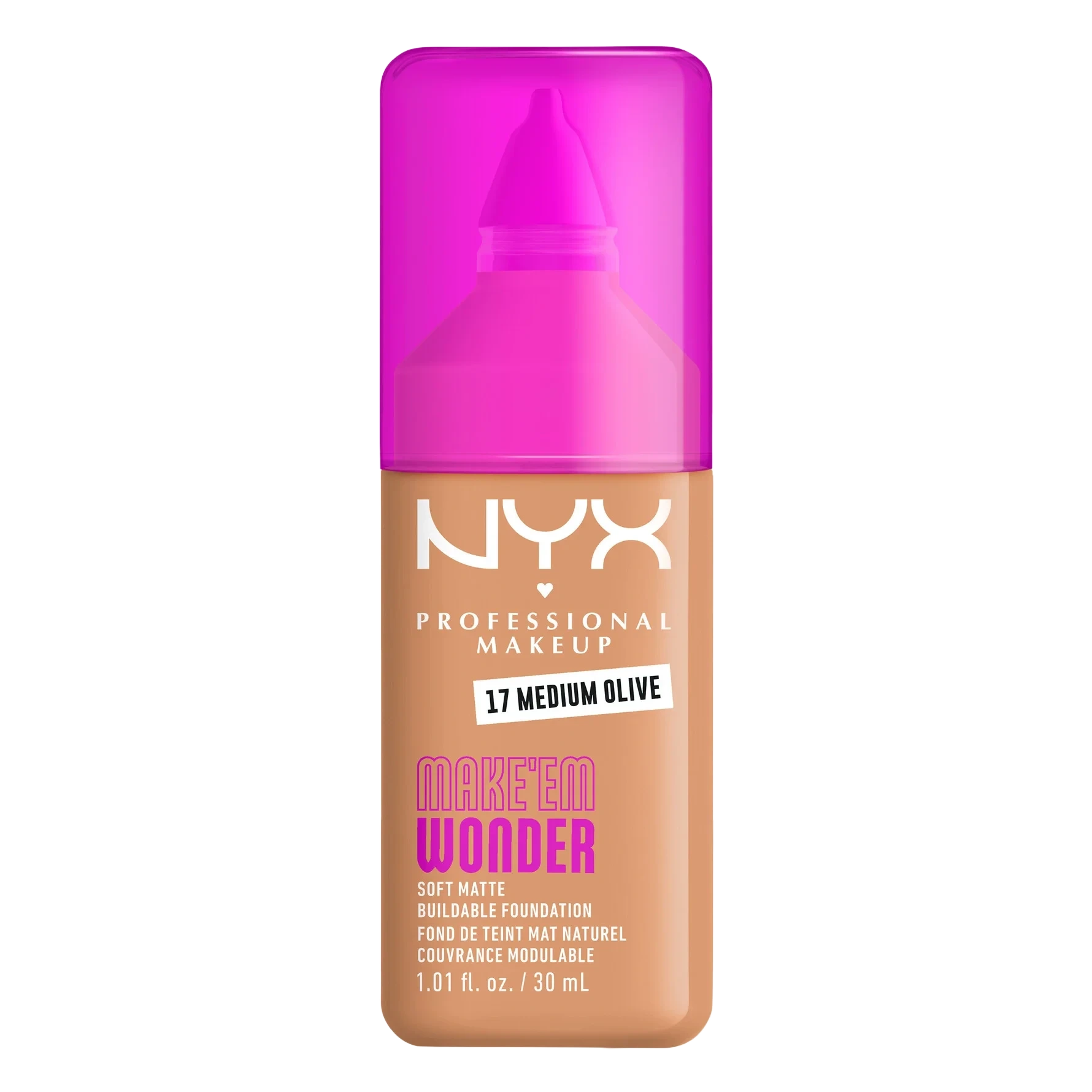 NYX PROFESSIONAL MAKEUP Make Em Wonder Foundation 17 Medium Olive