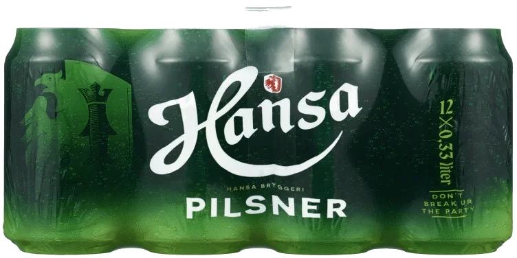 Hansa Pilsner 0,33lx12 boks