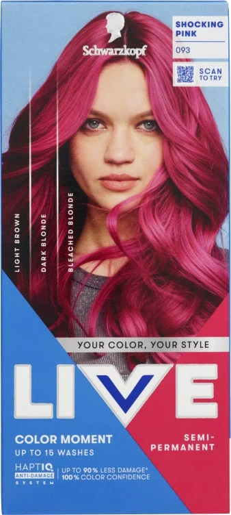 Hårfarge Live Ub 93 Shocking Pink Ultra Brights