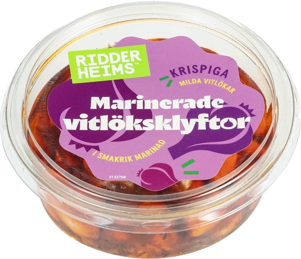 Hvitløksfedd Marinerte 160g Ridderheims