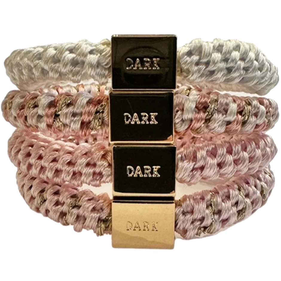 Dark Fat Hair Ties 4 pk Combo