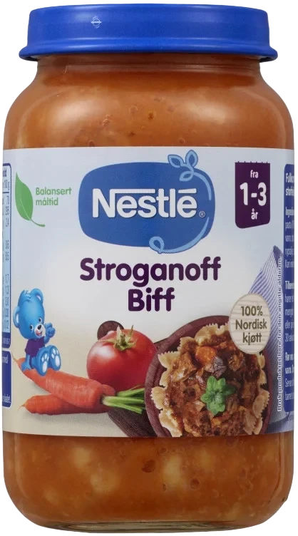 Stroganoff Biff 1-3år 220g