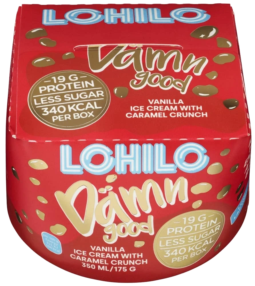 Vanilla with caramel crunch Proteinrik, 350 ml
