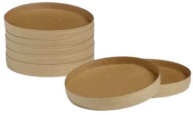 Lokk ronda slank papp/pla brun 350-950ml 25stk