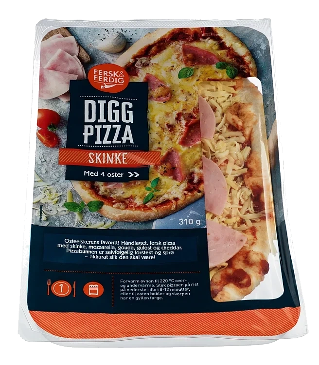 Pizza M Skinke Fersk&Ferdig