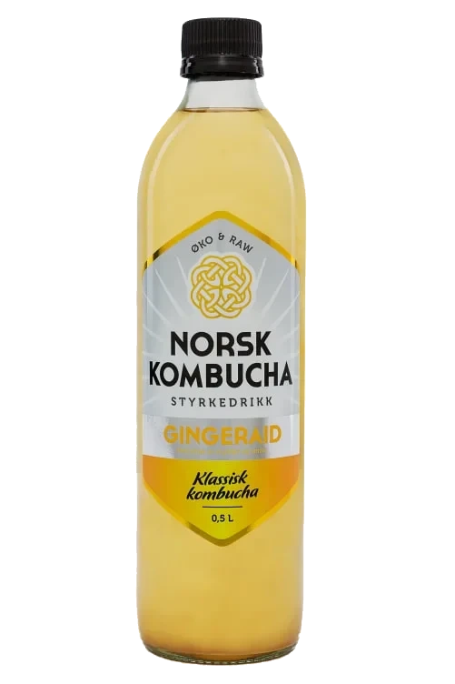 Norsk Kombucha 0,5l,gul Gingerade