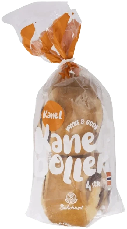 Kanelboller 4stk 340g Bakehuset