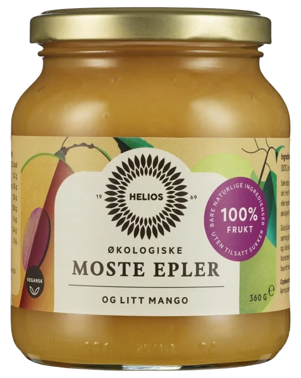 Eplemos m/Mango Økologisk 360g Helios