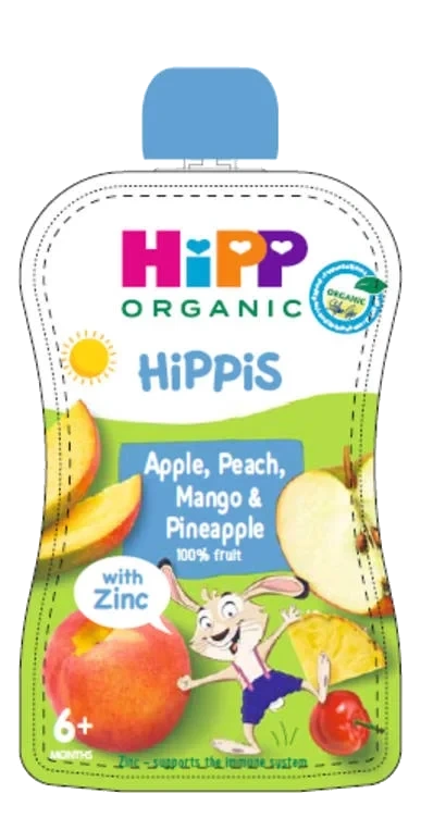 Hippis Smoothie Fersken&Mango 6mdr Hipp