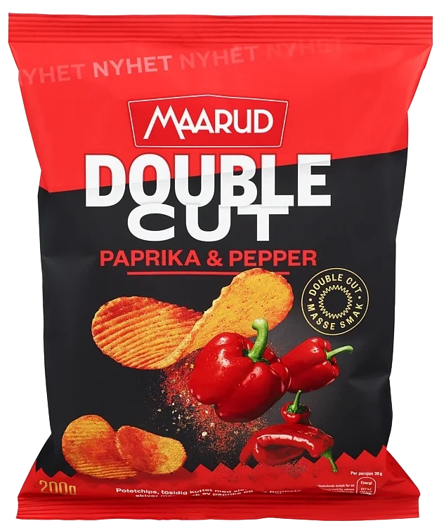 Double Cut Paprika&Pepper 200g Maarud