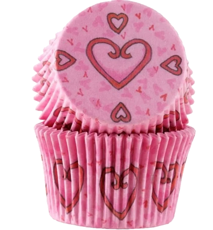 Muffinsformer Hjerte 30stk Cacas