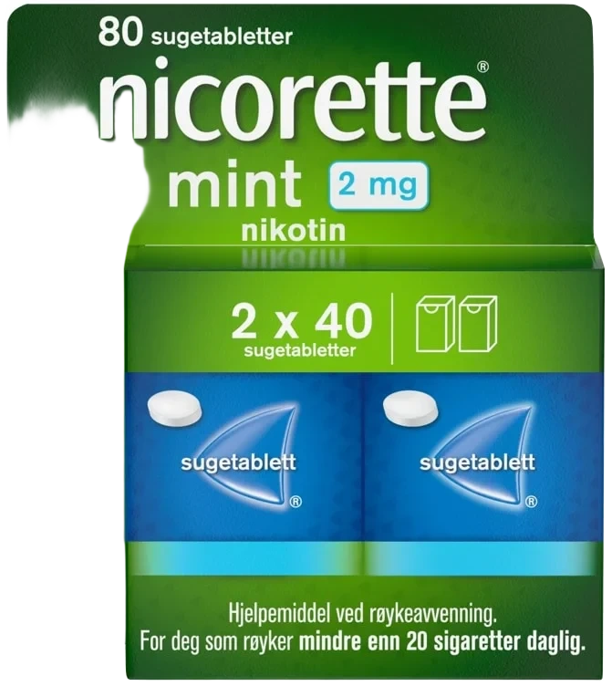 Nicorette Sugetablett Mint 2mg 80stk
