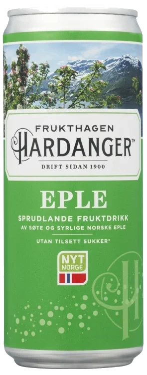 Eplebrus 0,33l boks Frukthagen Hardanger