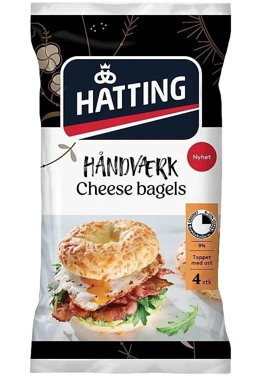 Cheese Bagels 85gx4stk Hatting