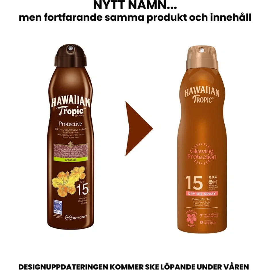 Hawaiian Tropic Glowing Protection Oil C-Spray SPF15 177 ml