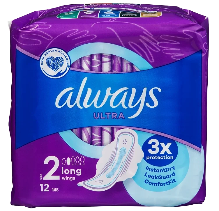 Always Ultra Nr 2 Long+ 12stk