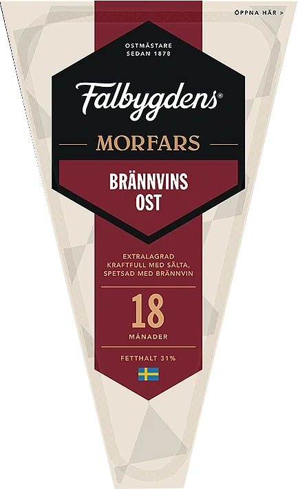 Morfars Brännvinsost lagrad 18 mån