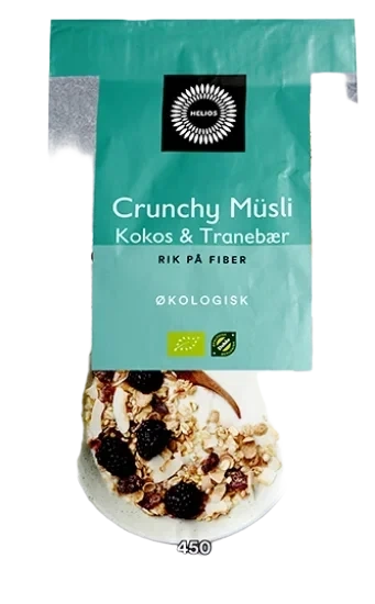 Crunchy Müsli Kokos & Tranebær 450g