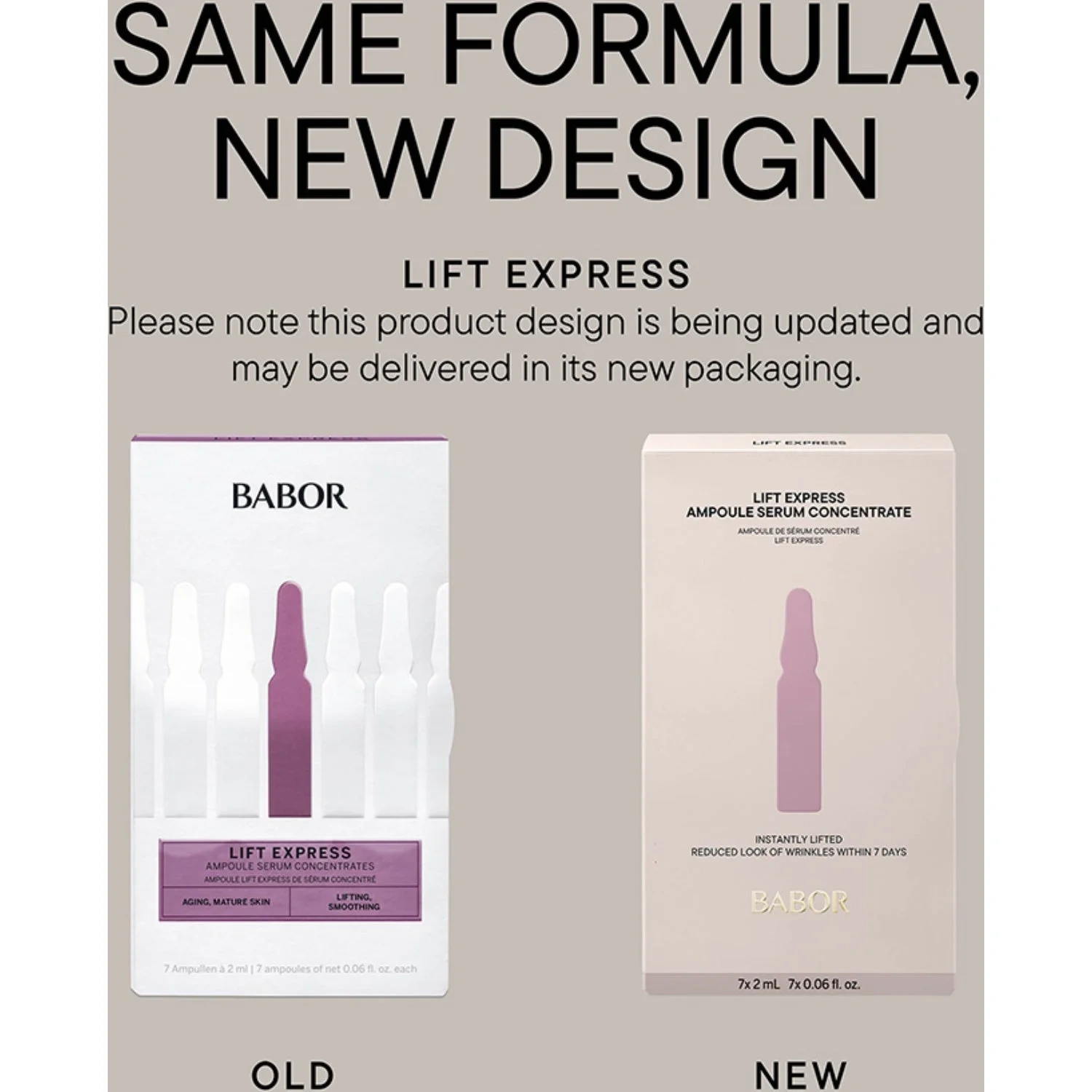 BABOR Lift Express Ampoule, 7 x 2 ml