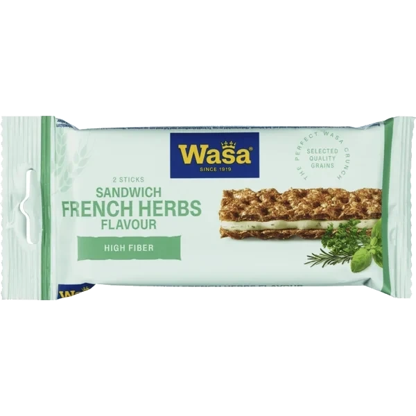 Wasa Sandwich Cheese French Herbs 30g Eske 24stk