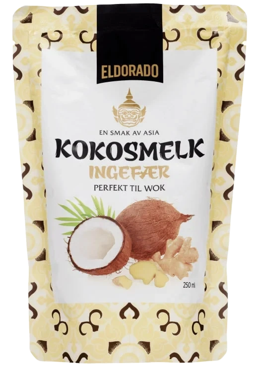 Kokosmelk Ingefær 250ml Eldorado