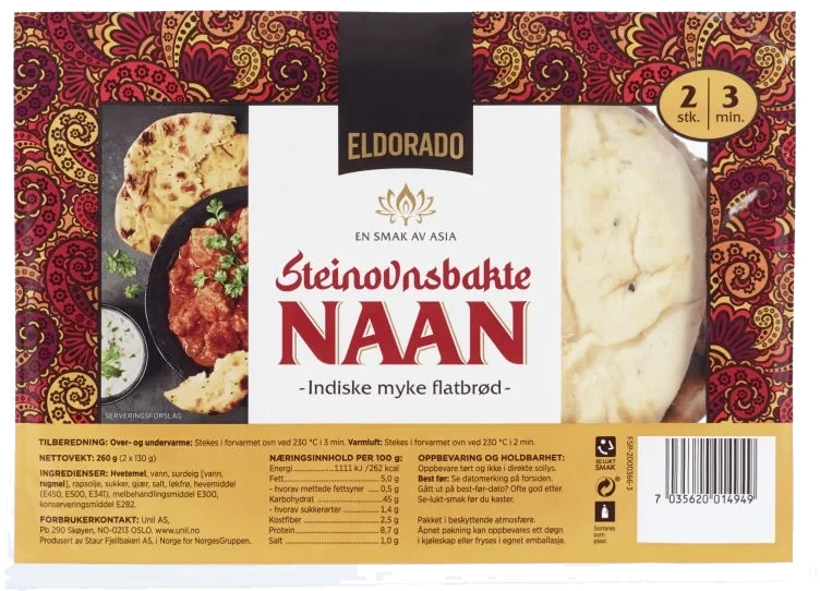 Nan Brød 2x130g Eldorado