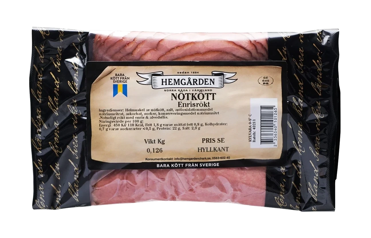 Nötkött enrisrökt pb