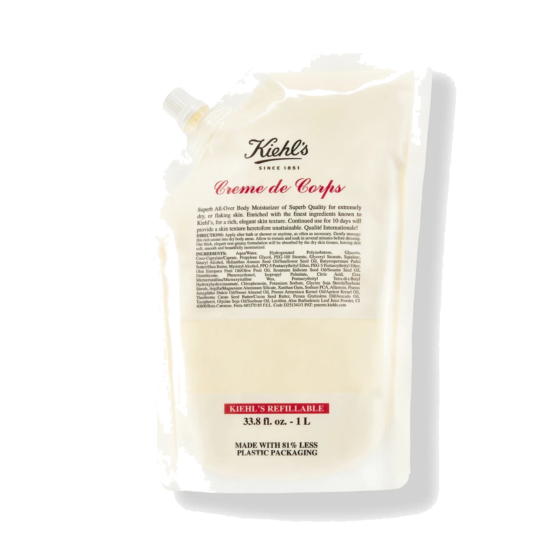 Kiehl’s Creme De Corps Body Lotion 1000 ml